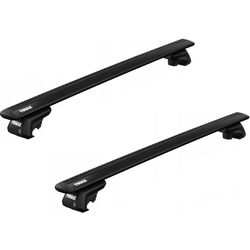 Portbagaj pentru masini cu acoperis neted Thule EVO 711100 + 754 (Black)