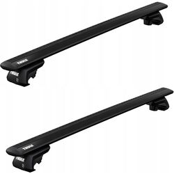 Portbagaj pentru masini cu acoperis neted Thule EVO 711200 + 710405 (Black)