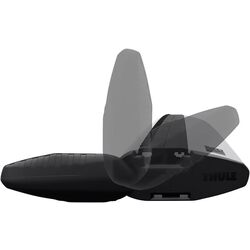 Багажник для авто с гладкой крышей Thule EVO 711200 + 710501 (Black) Thumb