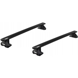 Portbagaj pentru masini cu acoperis neted Thule EVO 711200 + 710501 (Black)