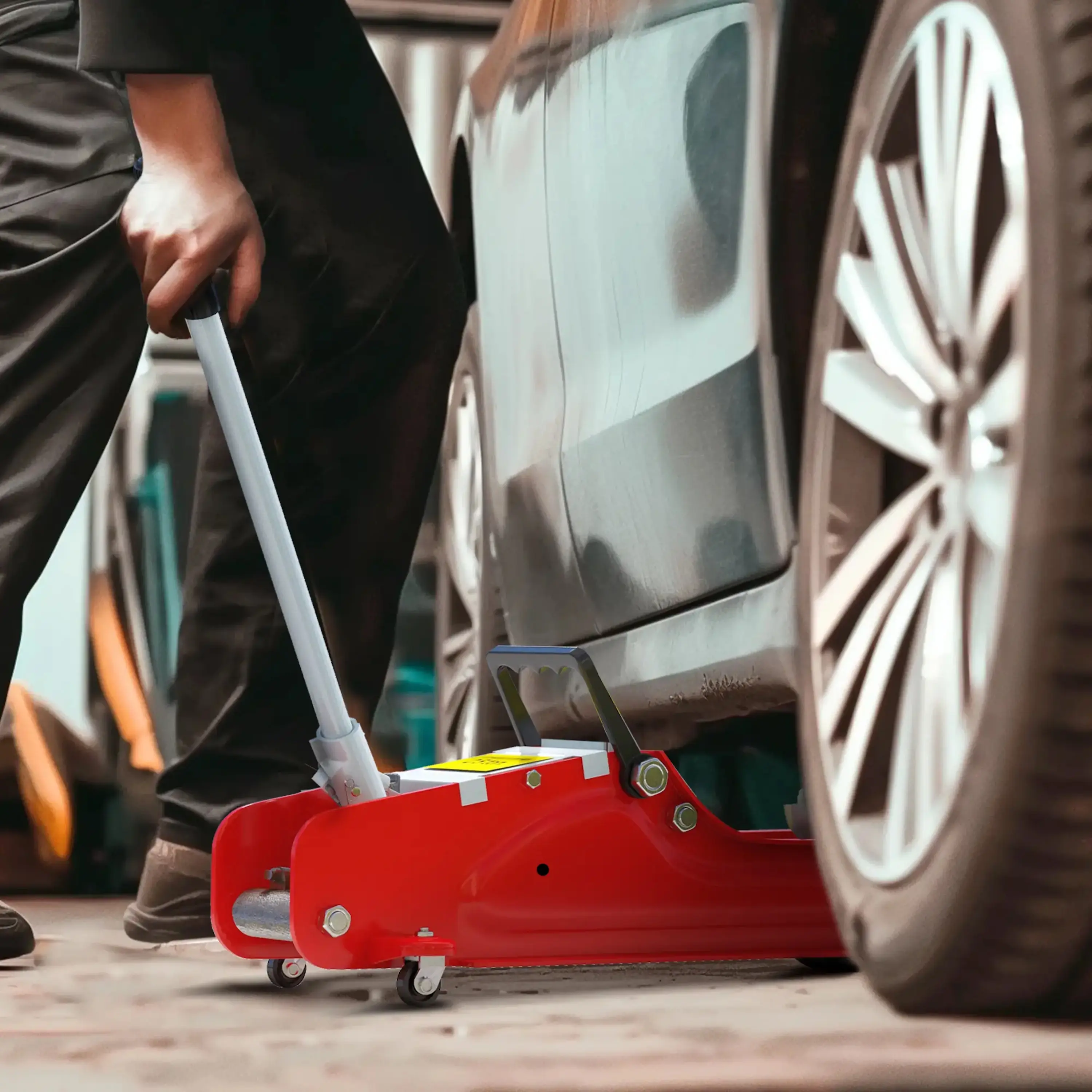 Cric hidraulic Homcom C20-055V00RD (Red) - 3