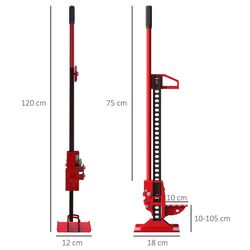 Cric hidraulic Homcom C20-059V00RD Thumb