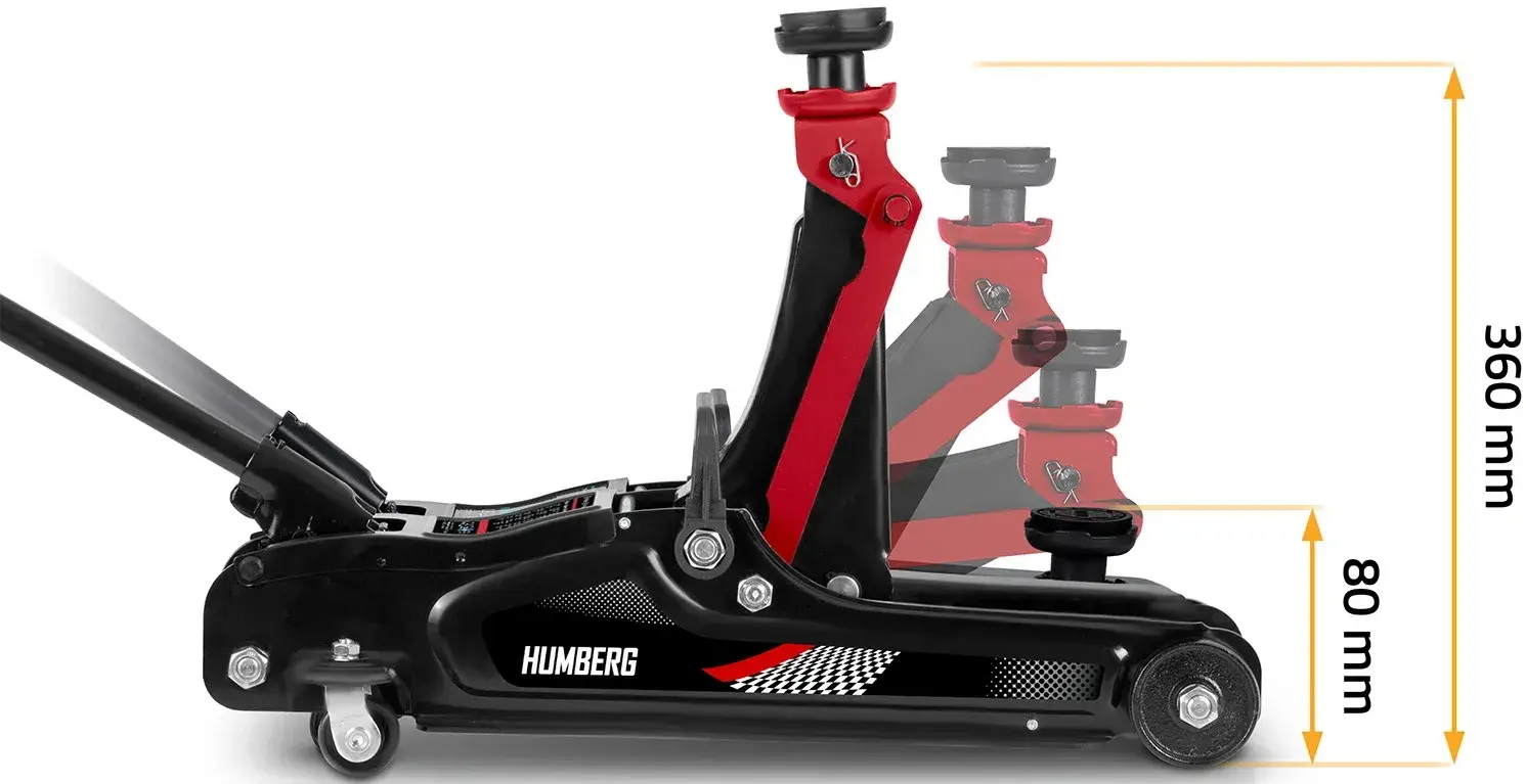 Cric hidraulic Humberg HM-380 538000 (Red/Black) - 5