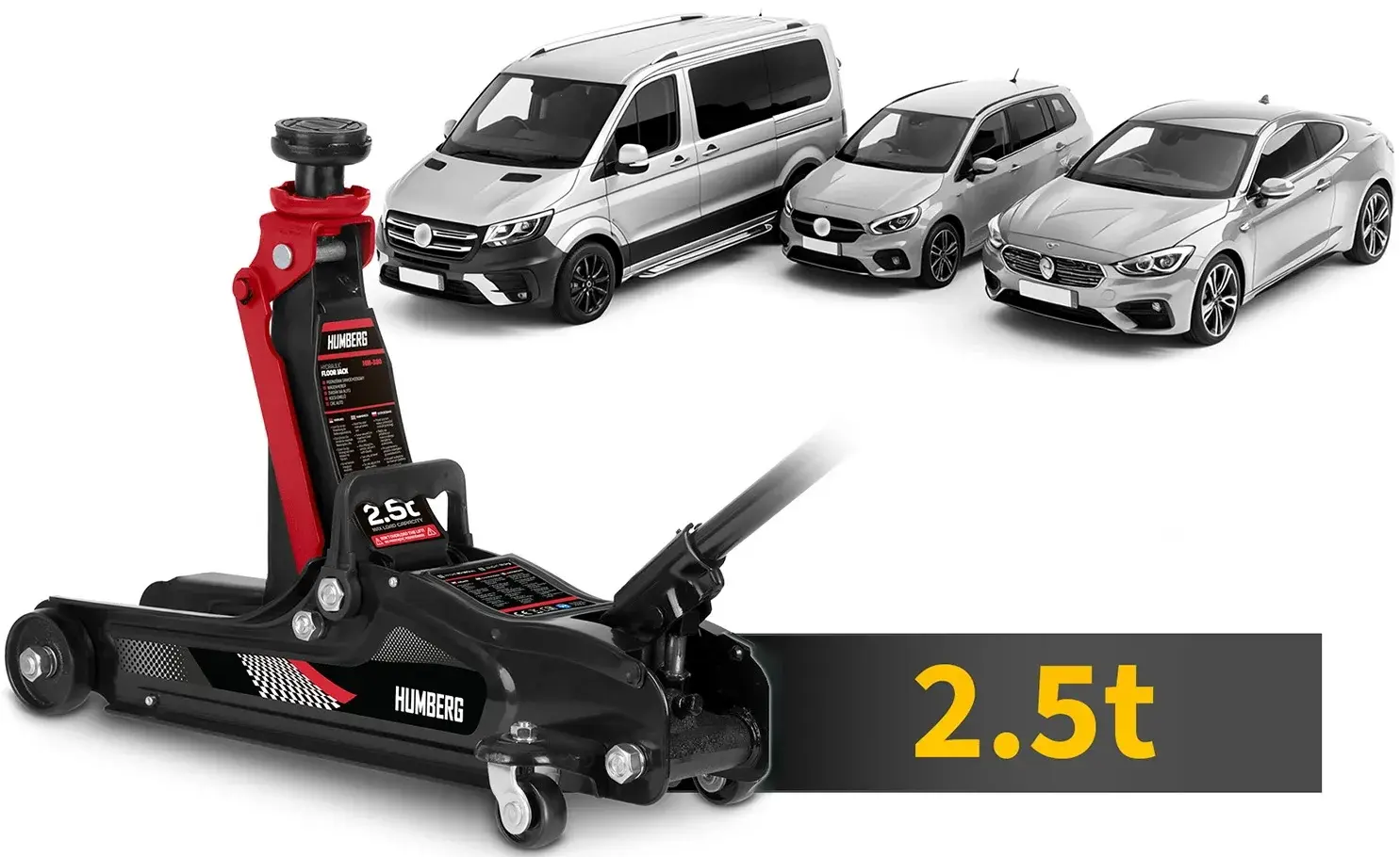 Cric hidraulic Humberg HM-380 538000 (Red/Black) - 8
