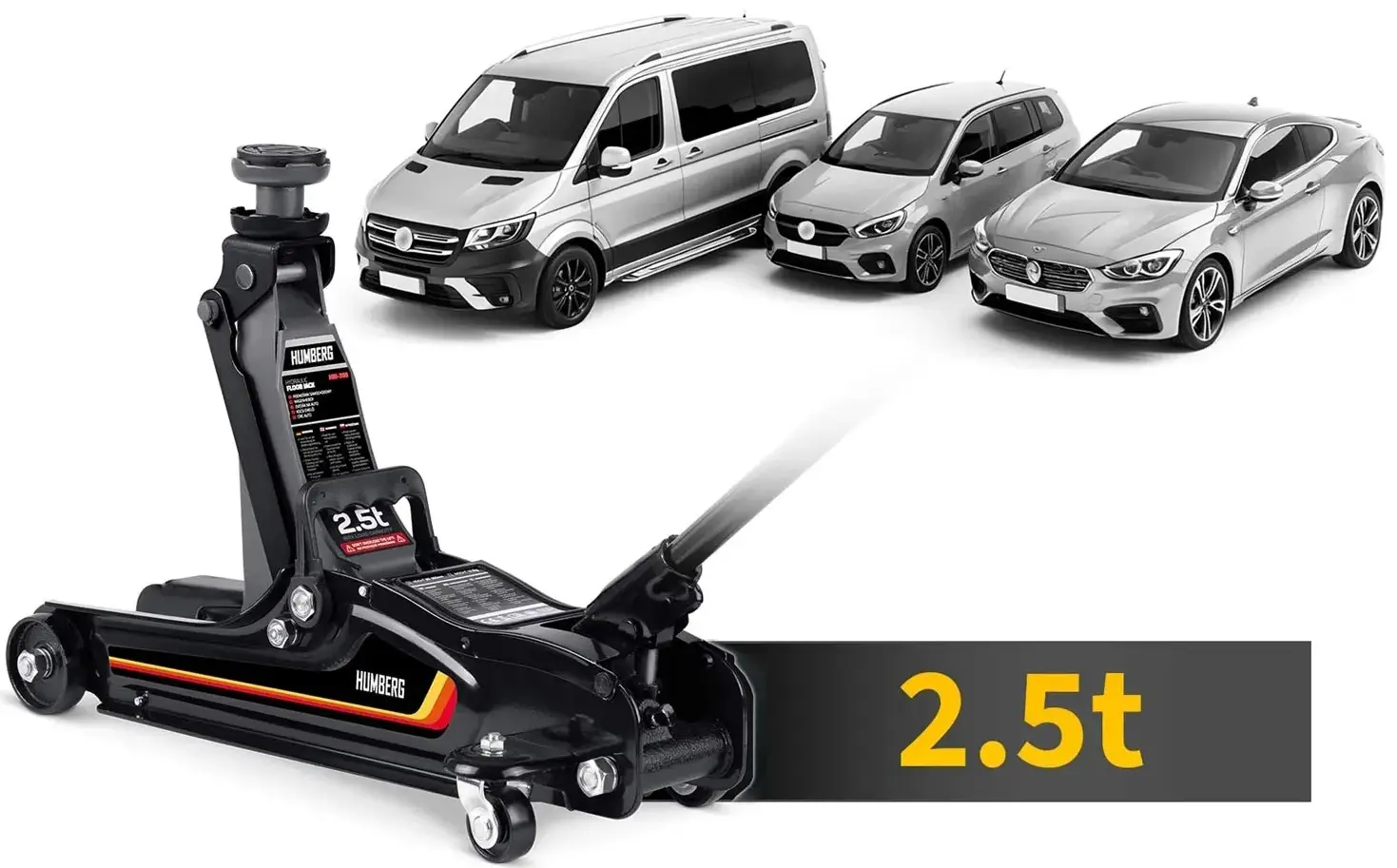 Cric hidraulic Humberg HM-380 538001 (Black) - 4