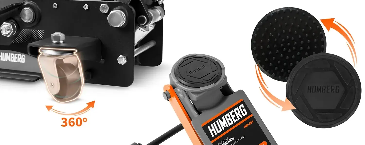 Cric hidraulic Humberg HM-381 538100 (Black/Orange) - 5