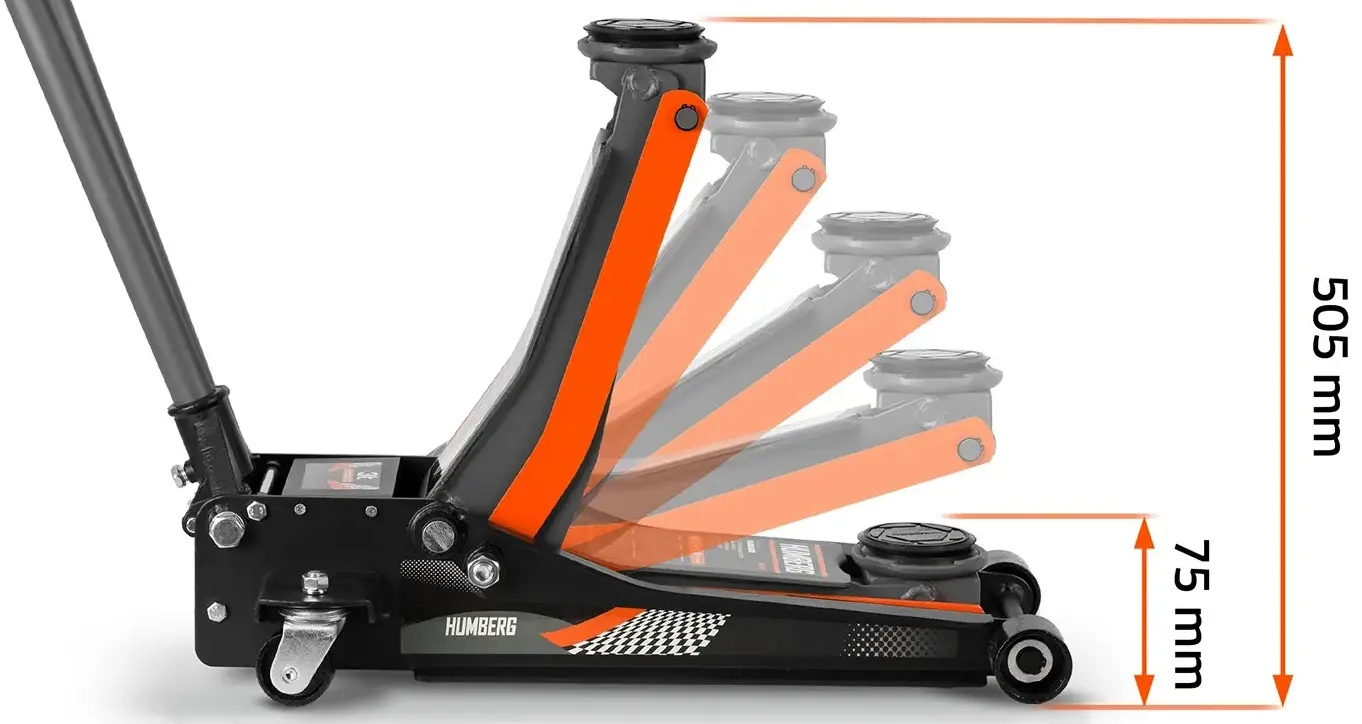 Cric hidraulic Humberg HM-381 538100 (Black/Orange) - 8
