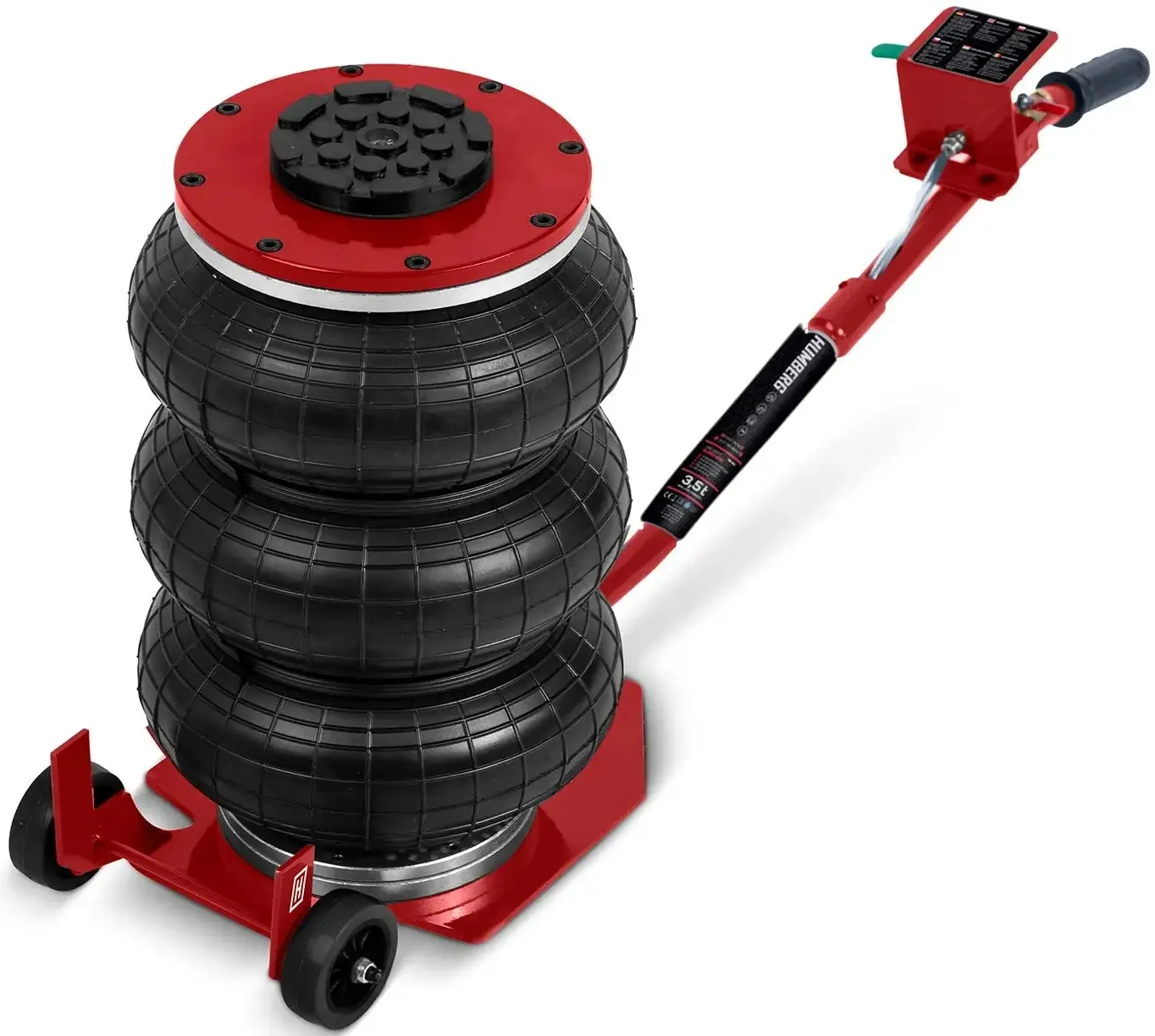 Cric pneumatic Humberg HM-382 538201 (Red/Black) - 5