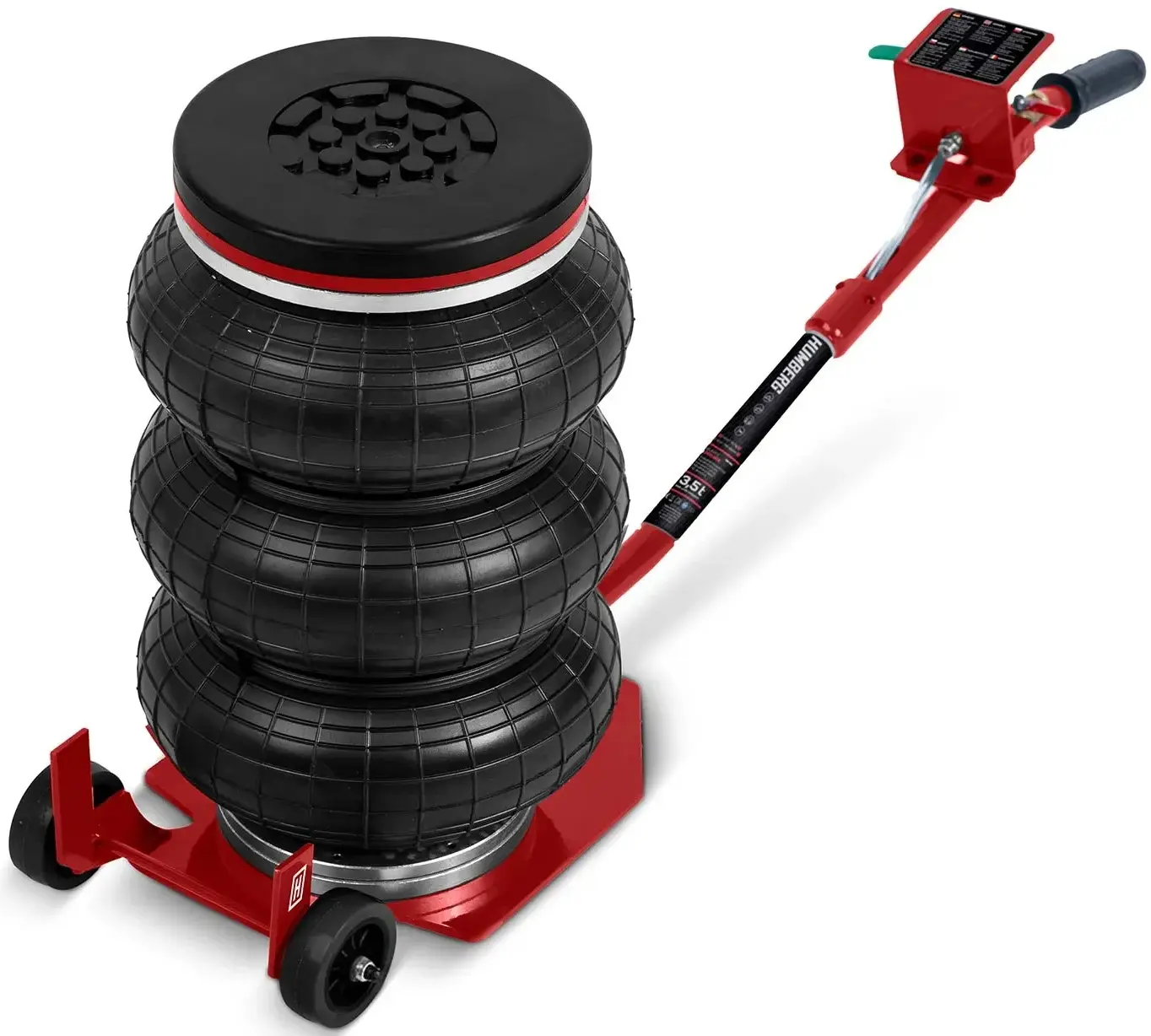 Cric pneumatic Humberg HM-382 538201 (Red/Black) - 6