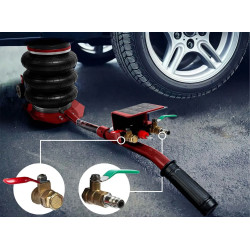 Cric pneumatic Humberg HM-382 538201 (Red/Black) Thumb