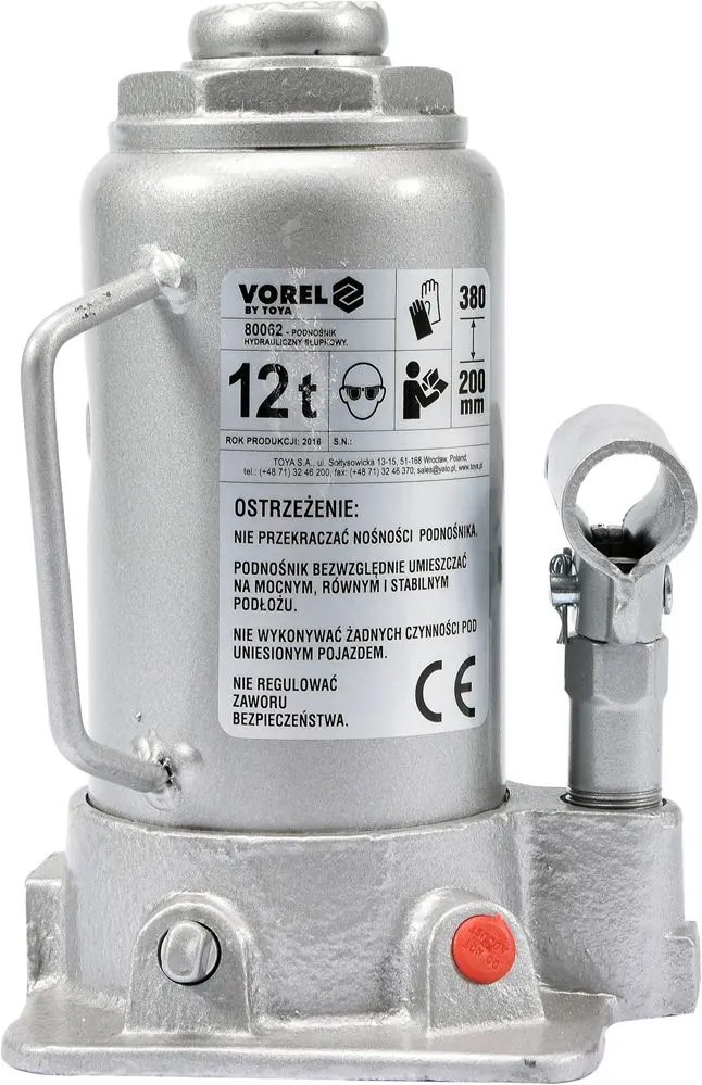 Домкрат гидравлический Vorel 80062 (Inox)