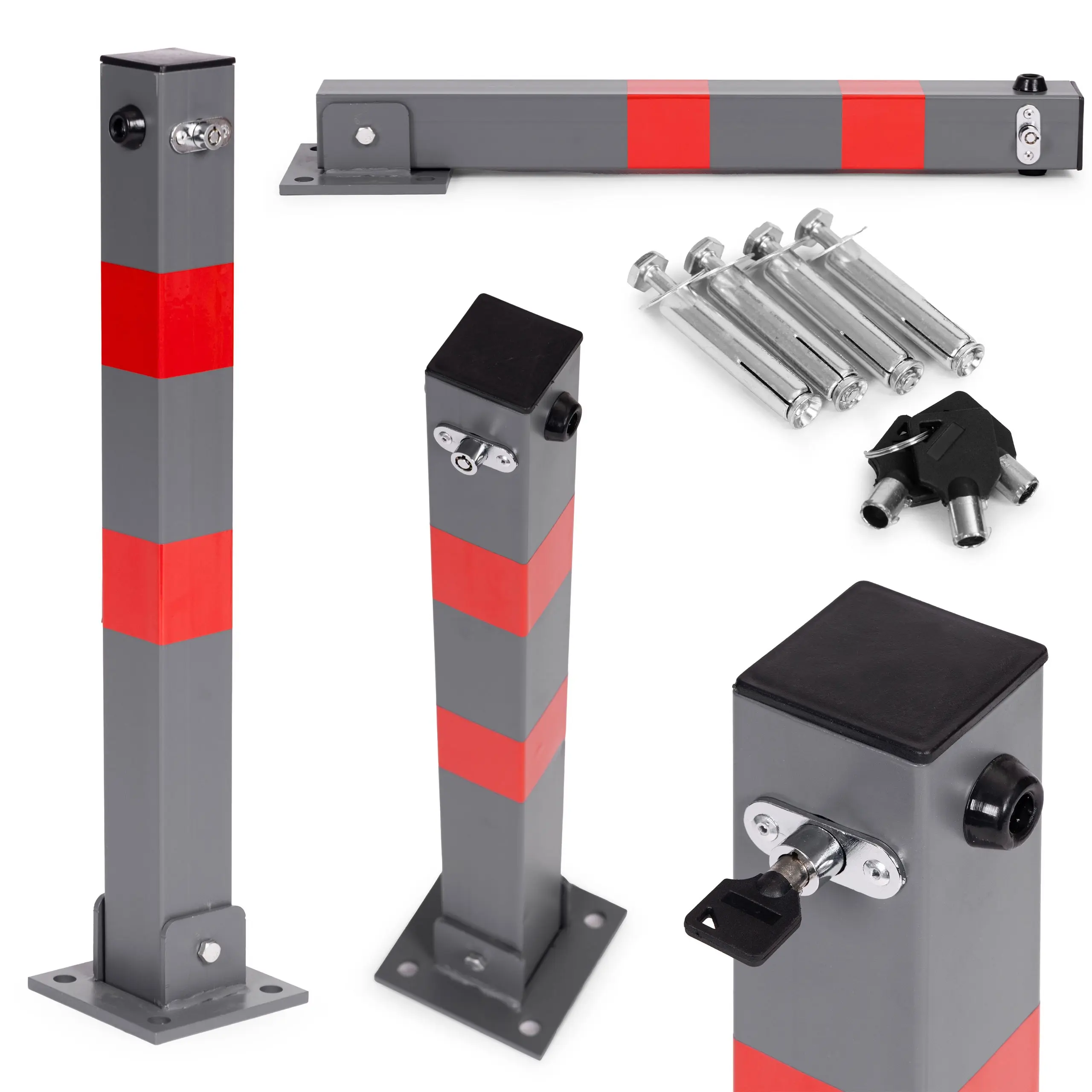 Barieră de parcare Multistore DNPL-003 (Grey/Red) - 2