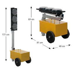 Светофор мобильный Sisas L15502C (Yellow) Thumb