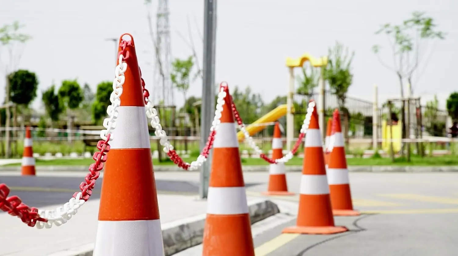 Con pentru trafic Ustun A.S. 490368 (Orange/White)