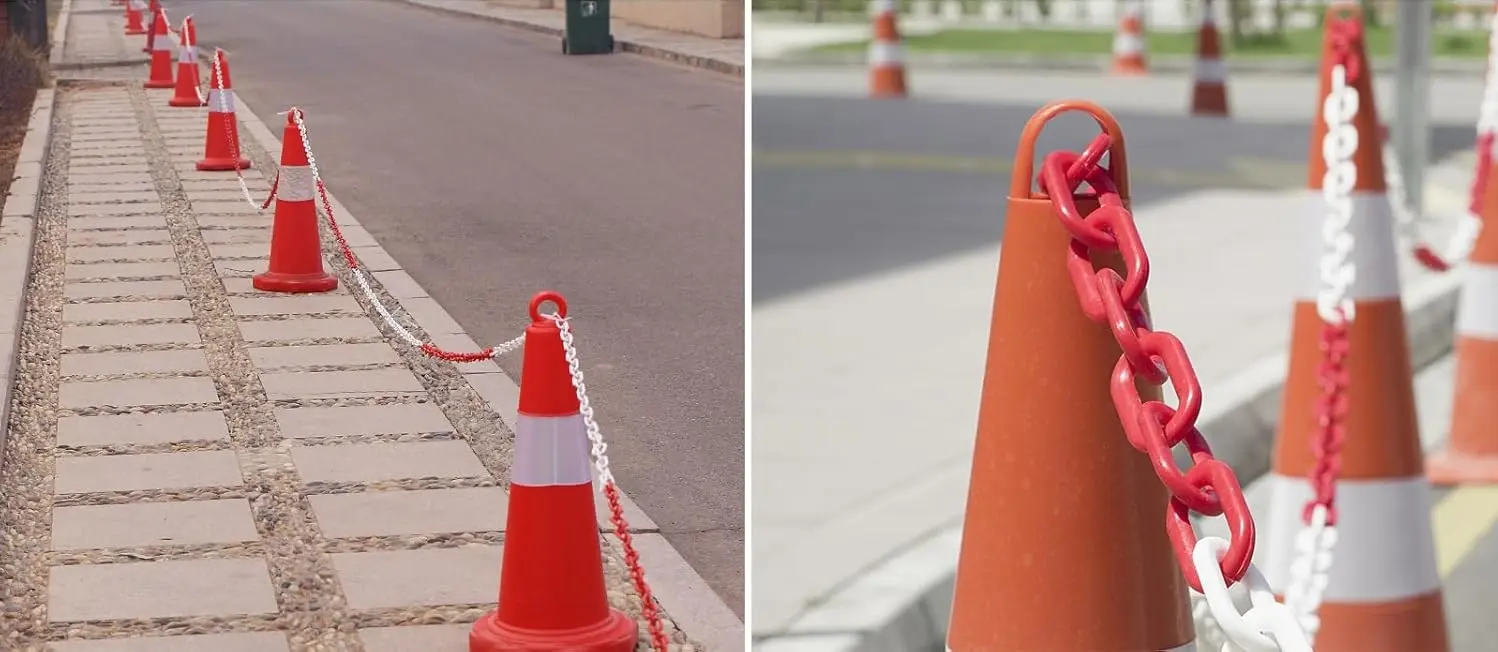 Con pentru trafic Ustun A.S. 490368 (Orange/White)