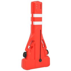 Bariera de trafic pliabila VidaXL 1150989 (Red) Thumb