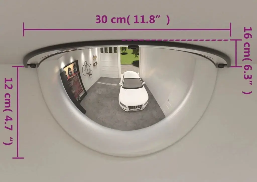 Комплект дорожных зеркал VidaXL 153089 (Black)