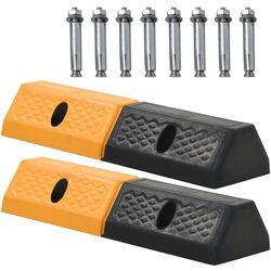 Set limitatoare parcare VidaXL 142838 2pcs (Yellow/Black) Thumb