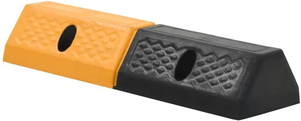 Set limitatoare parcare VidaXL 142838 2pcs (Yellow/Black)