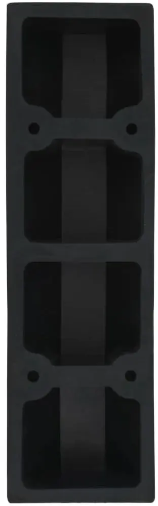 Set limitatoare parcare VidaXL 142838 2pcs (Yellow/Black)