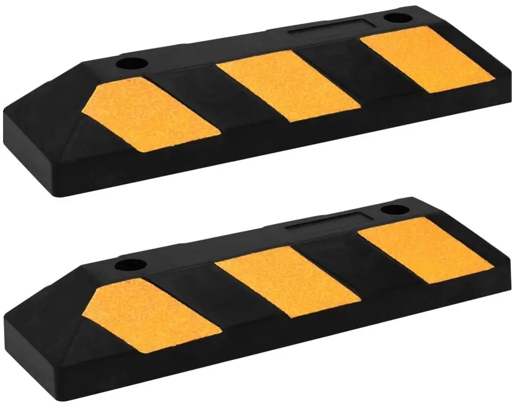 Комплект парковочных ограничителей VidaXL 150982 2pcs (Yellow/Black)