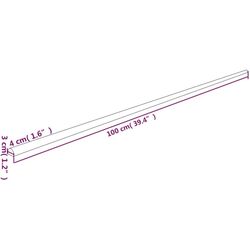 Set protectii de colt VidaXL 153099 2pcs (Yellow/Black) Thumb