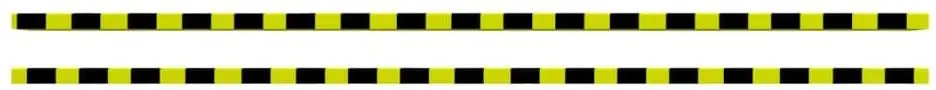 Set protectii de colt VidaXL 153100 2pcs (Yellow/Black)