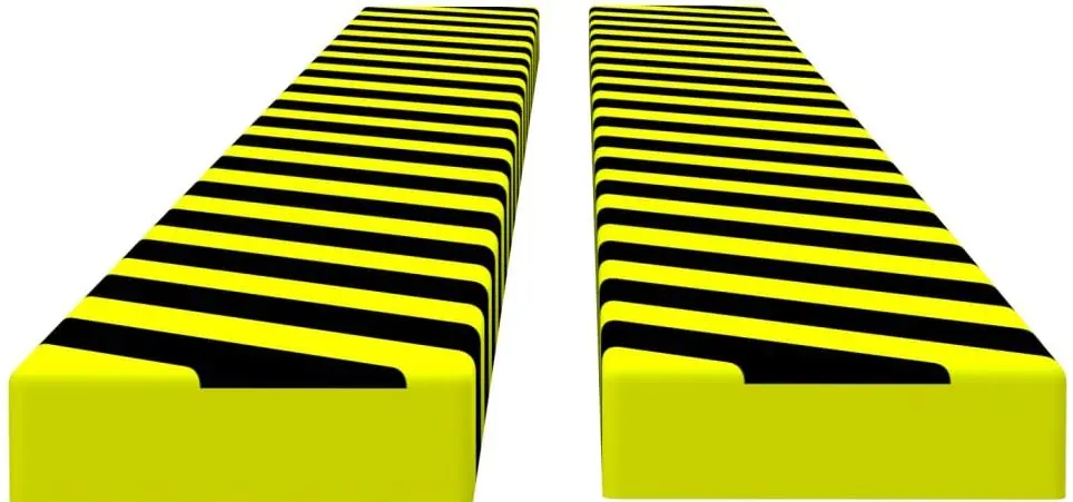 Set protectii de colt VidaXL 153100 2pcs (Yellow/Black)