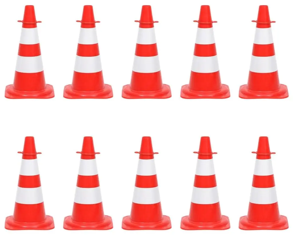 Набор дорожных конусов с цепью VidaXL 150948 (Red/White)