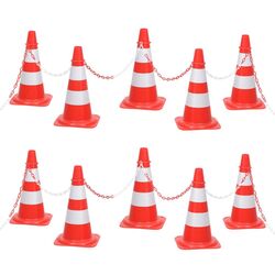 Набор дорожных конусов с цепью VidaXL 150948 (Red/White)
