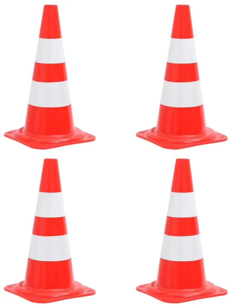 Set conuri pentru trafic VidaXL 150945 (Red/White)