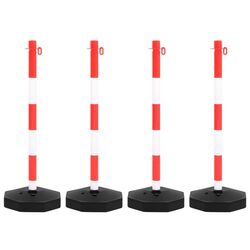 Набор дорожных столбиков с цепью VidaXL 150954 (Red/White) Thumb