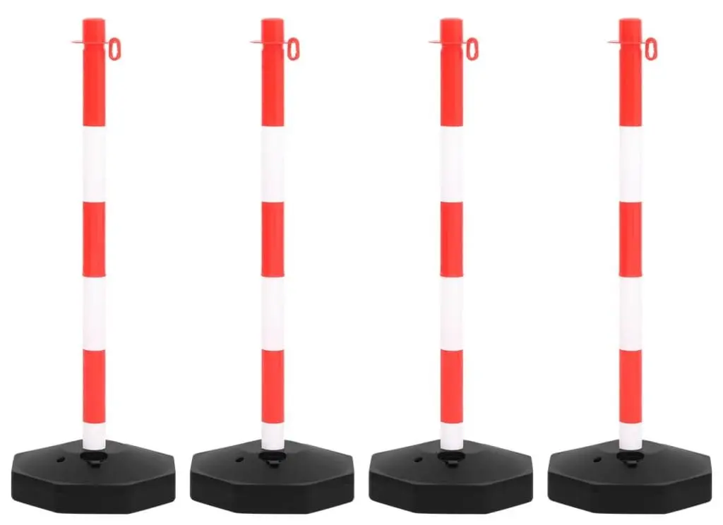 Набор дорожных столбиков с цепью VidaXL 150954 (Red/White)