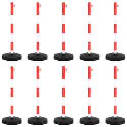 Набор дорожных столбиков с цепью VidaXL 150955 (Red/White) Thumb