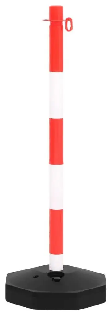 Набор дорожных столбиков с цепью VidaXL 150955 (Red/White)