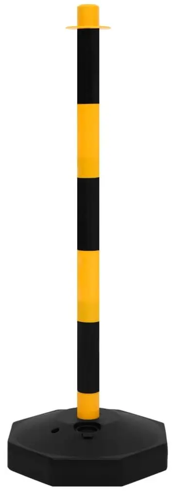 Набор дорожных столбиков с цепью VidaXL 150957 (Yellow/Black)