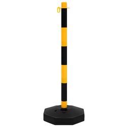 Набор дорожных столбиков с цепью VidaXL 150958 (Yellow/Black) Thumb