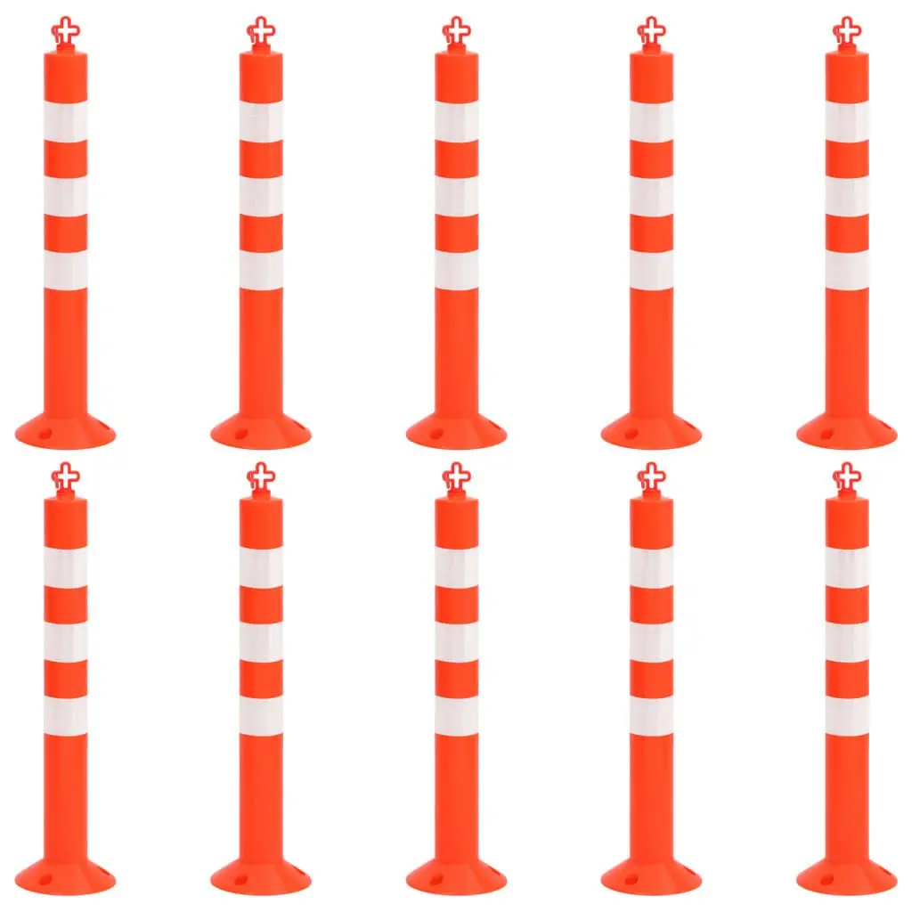 Набор дорожных столбиков с цепью VidaXL 150964 (Red/White)