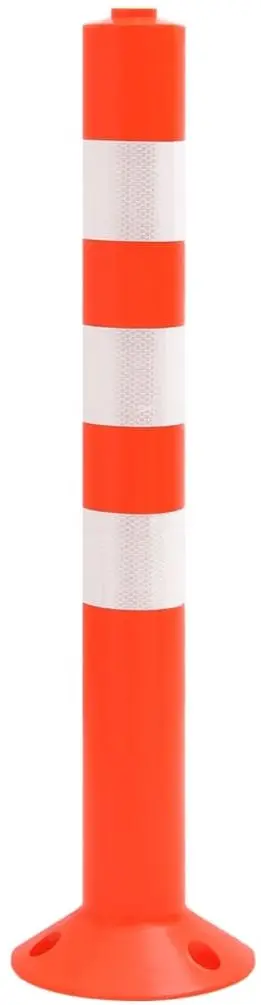 Set stalpi pentru trafic VidaXL 150961 (Red/Silver)