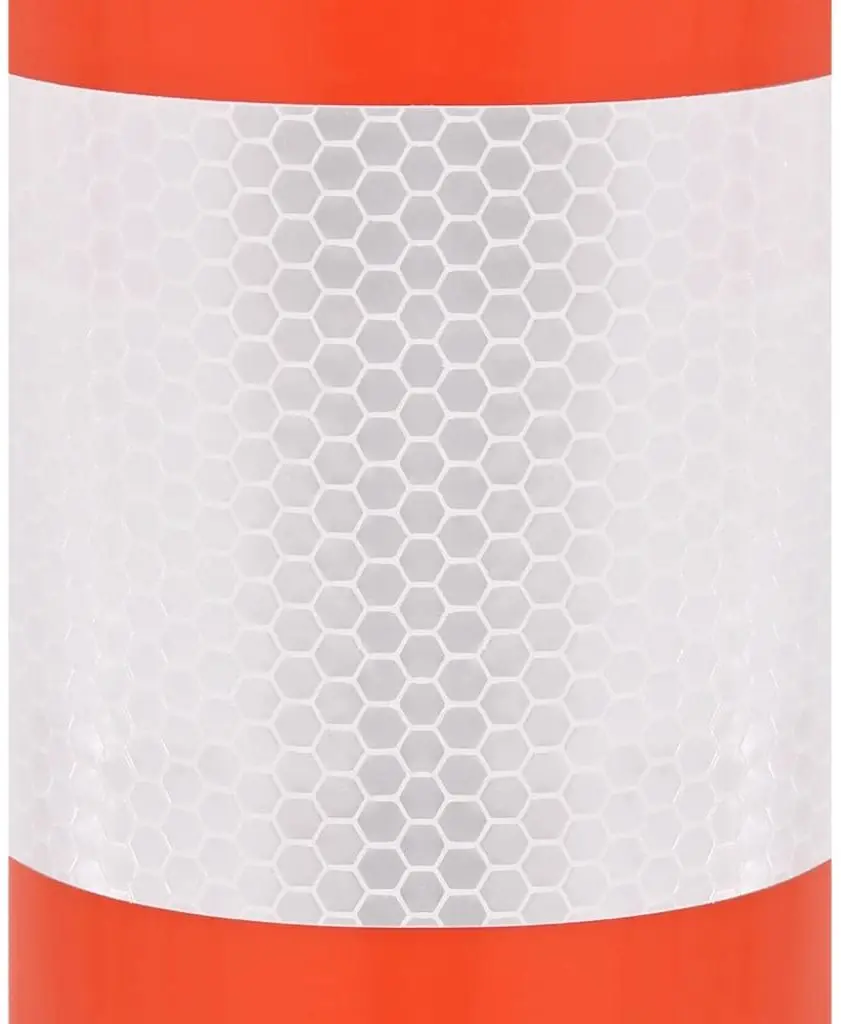 Set stalpi pentru trafic VidaXL 150961 (Red/Silver)