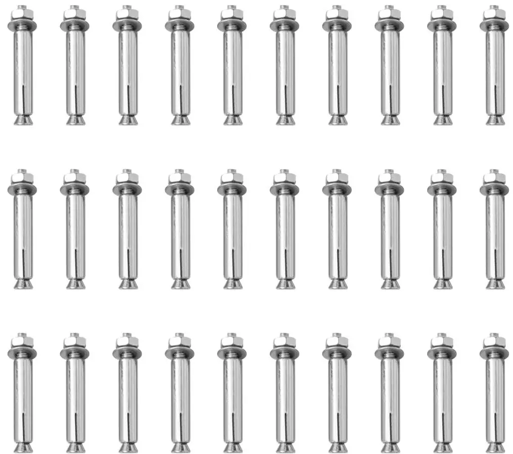 Set stalpi pentru trafic VidaXL 150961 (Red/Silver)