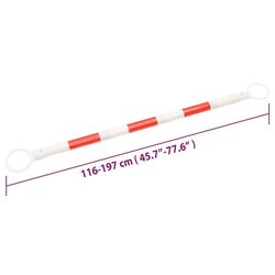 Набор штанг для дорожных конусов VidaXL 153110 (Red/White) Thumb