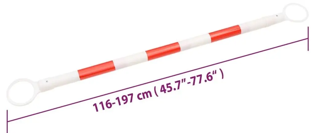 Набор штанг для дорожных конусов VidaXL 153110 (Red/White)