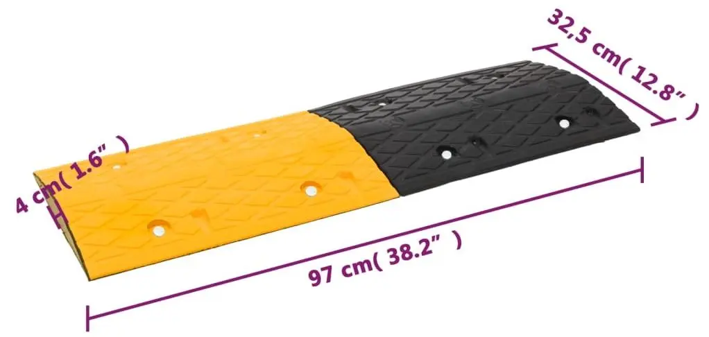 Ограничитель скорости VidaXL 153106 (Yellow/Black)