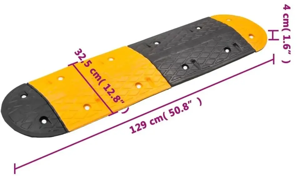 Ограничитель скорости VidaXL 3157046 (Yellow/Black)