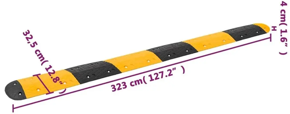 Ограничитель скорости VidaXL 3157047 (Yellow/Black)