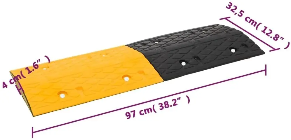 Ограничитель скорости VidaXL 3157047 (Yellow/Black)