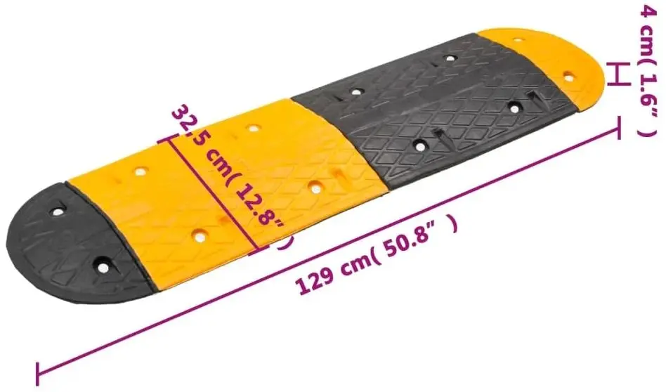 Ограничитель скорости VidaXL 3157047 (Yellow/Black)