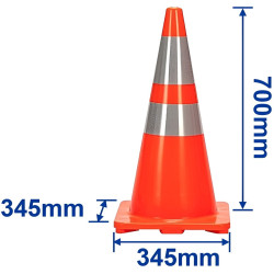 Con pentru trafic Wadfow WYJ1A70 (Orange/Grey) Thumb