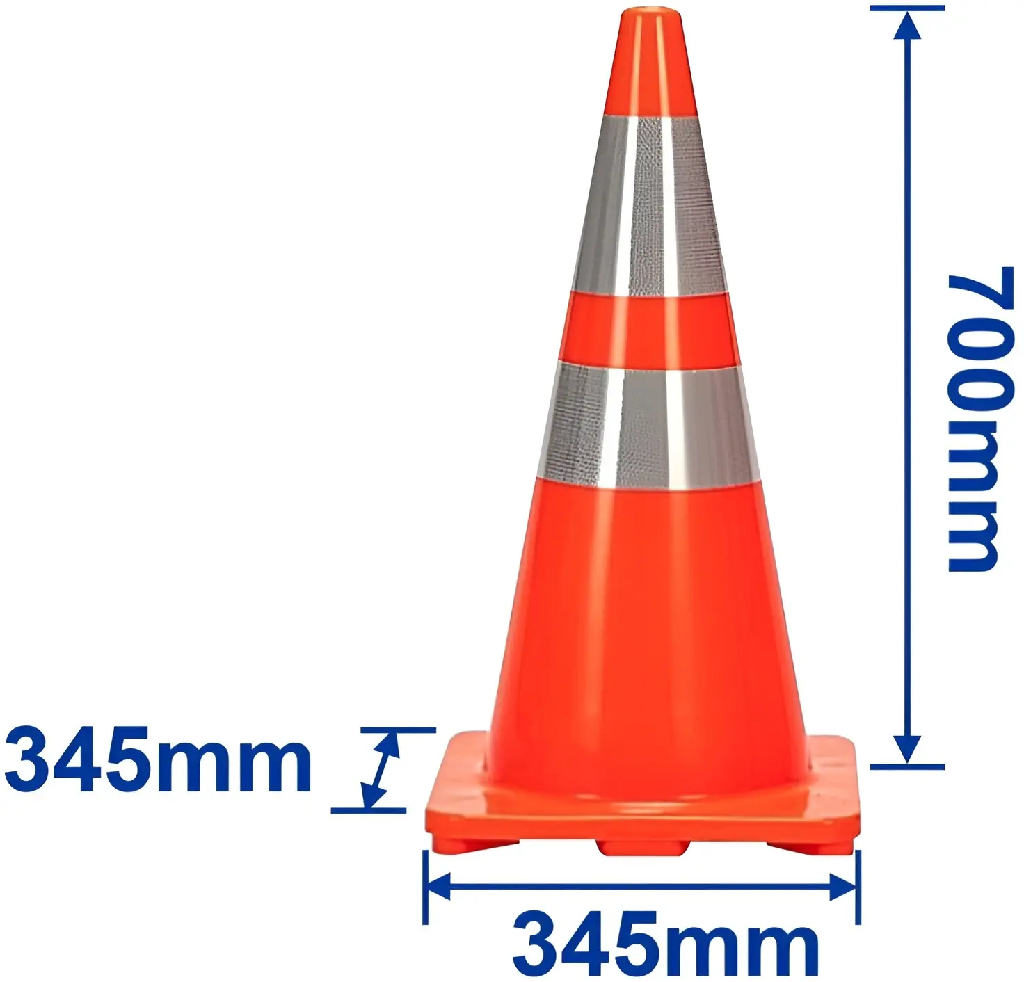 Con pentru trafic Wadfow WYJ1A70 (Orange/Grey) - 3